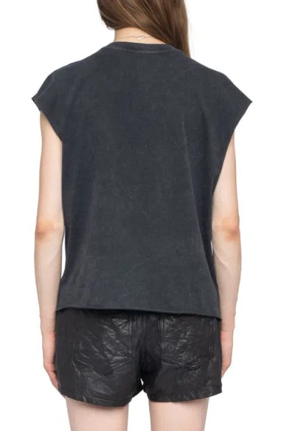 Zadig & Voltaire Skull Strass T-shirt In Black