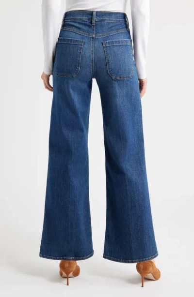 Frame Le Slim Palazzo Pants In Thunderstorm In Blue