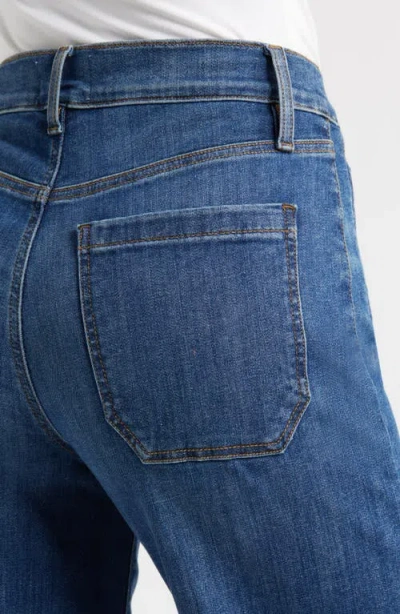 Frame Le Slim Palazzo Pants In Thunderstorm In Blue