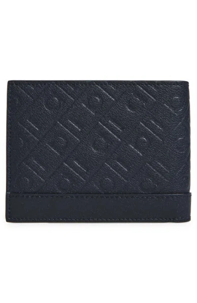 Ferragamo Md Embossed Classic Wallet Wallets Blue
