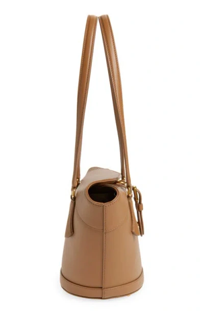 Dolce & Gabbana Brown Shoulder Bag With Two Top Handles And Buckle Closure On The Front In Brown