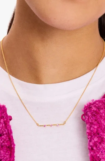 Kate Spade New York Hint Of Shimmer Bar Pendant Necklace