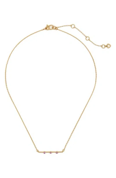 Kate Spade New York Hint Of Shimmer Bar Pendant Necklace