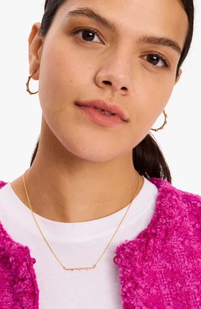 Kate Spade New York Hint Of Shimmer Bar Pendant Necklace