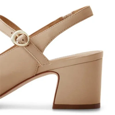 Bernardo Bailen Leather Mary Jane Slingback Pumps In Neutral