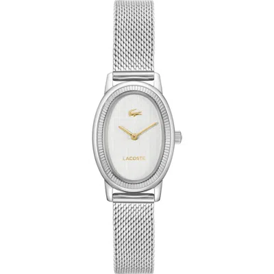 Lacoste Parisienne Mesh Strap Watch, 30mm X 22mm In Metallic
