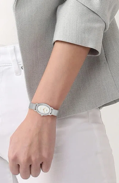 Lacoste Parisienne Mesh Strap Watch, 30mm X 22mm In Metallic