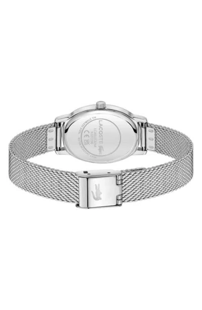 Lacoste Parisienne Mesh Strap Watch, 30mm X 22mm In Metallic