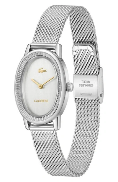 Lacoste Parisienne Mesh Strap Watch, 30mm X 22mm In Metallic
