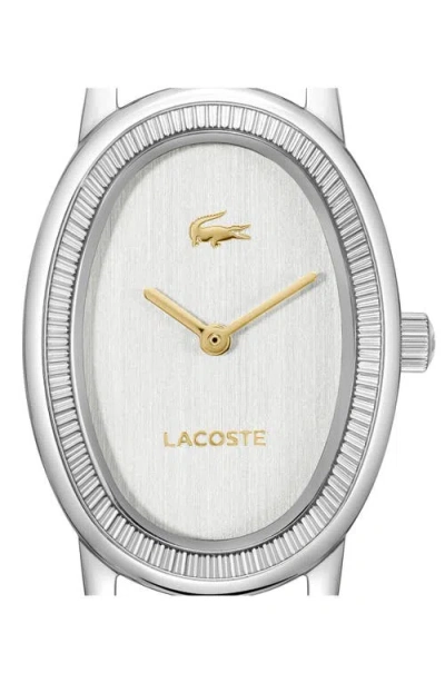 Lacoste Parisienne Mesh Strap Watch, 30mm X 22mm In Metallic