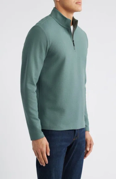 Robert Barakett Karuna Half Zip Pullover In Green