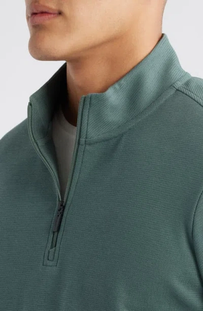 Robert Barakett Karuna Half Zip Pullover In Green