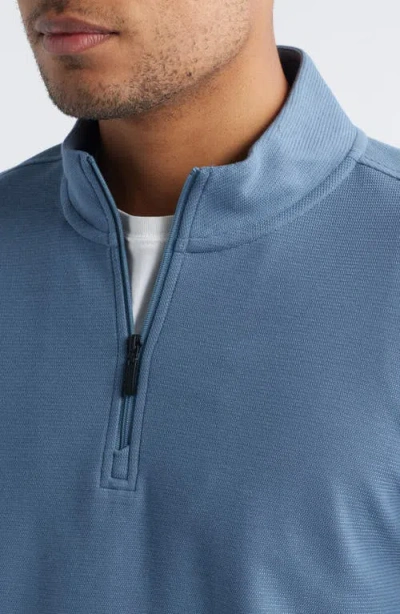 Robert Barakett Karuna Half Zip Pullover In Blue