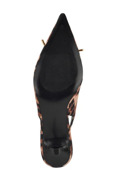 Nine West Women's Anora Lace-up Slingback Pumps In Brown
