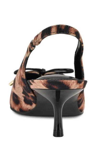 Nine West Women's Anora Lace-up Slingback Pumps In Brown