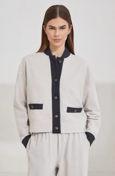Brunello Cucinelli Plush Cardigan In White