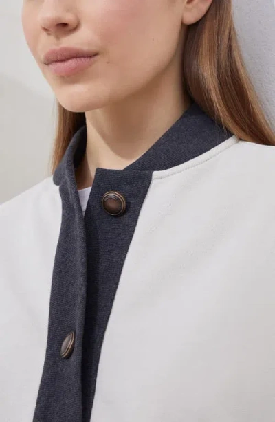 Brunello Cucinelli Plush Cardigan In White