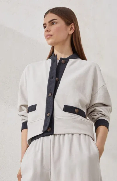 Brunello Cucinelli Plush Cardigan In White