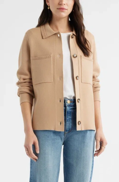 Caslonr Caslon(r) Sweater Shirt Jacket