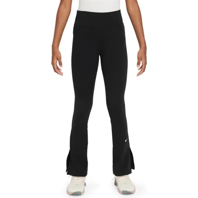 Nike Kids'  One Dri-fit Flare Leggings In Black