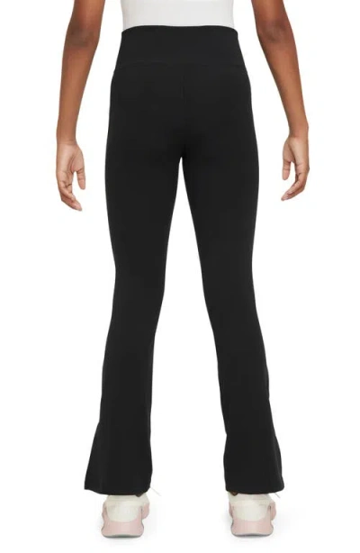 Nike Kids'  One Dri-fit Flare Leggings In Black