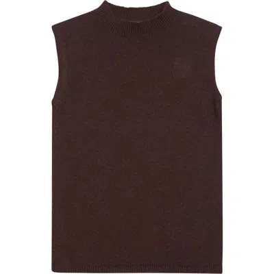 Eleventy Cashmere Sweater Vest In Brown