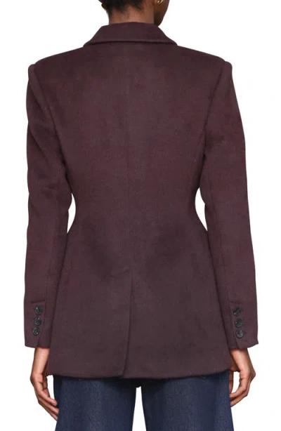 Avec Les Filles Hourglass Blazer Coat In Purple