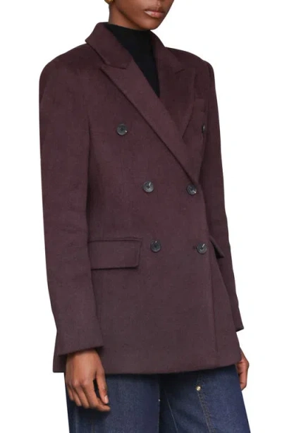 Avec Les Filles Hourglass Blazer Coat In Purple