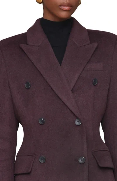 Avec Les Filles Hourglass Blazer Coat In Purple
