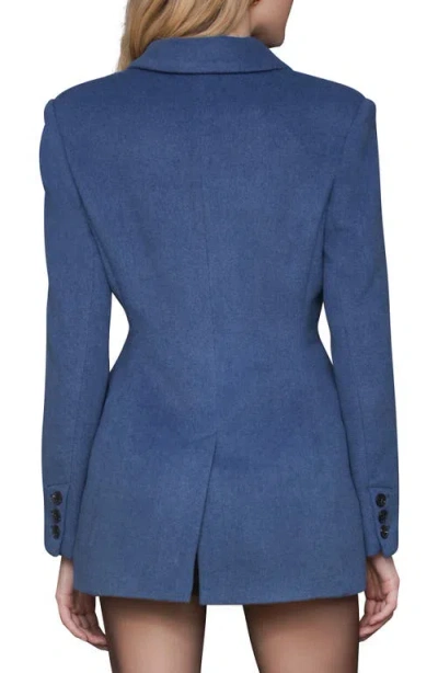 Avec Les Filles Hourglass Blazer Coat In Blue