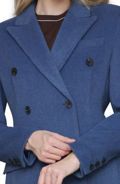 Avec Les Filles Hourglass Blazer Coat In Blue