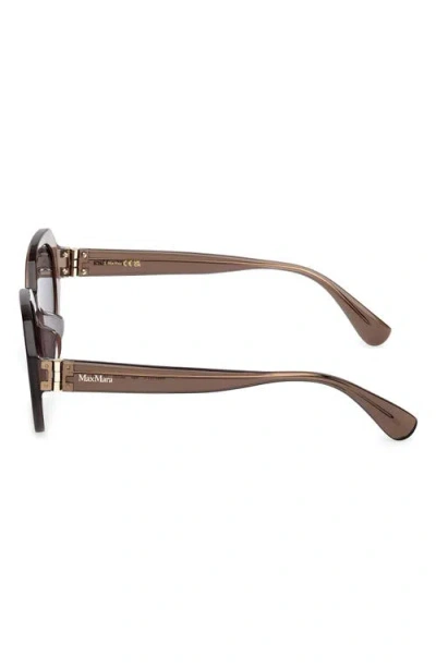 Max Mara 54mm Round Sunglasses
