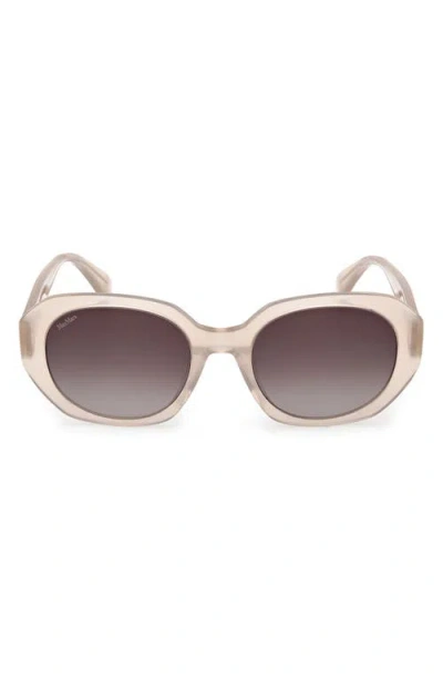 Max Mara 54mm Round Sunglasses