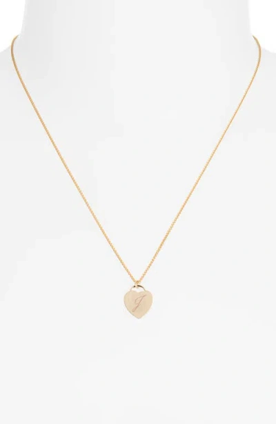 Set & Stones Alice Initial Heart Pendant Necklace