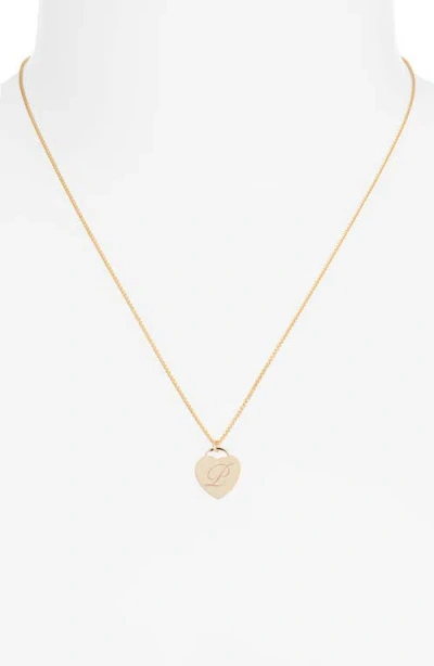 Set & Stones Alice Initial Heart Pendant Necklace