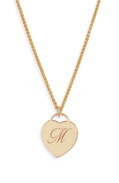 Set & Stones Alice Initial Heart Pendant Necklace