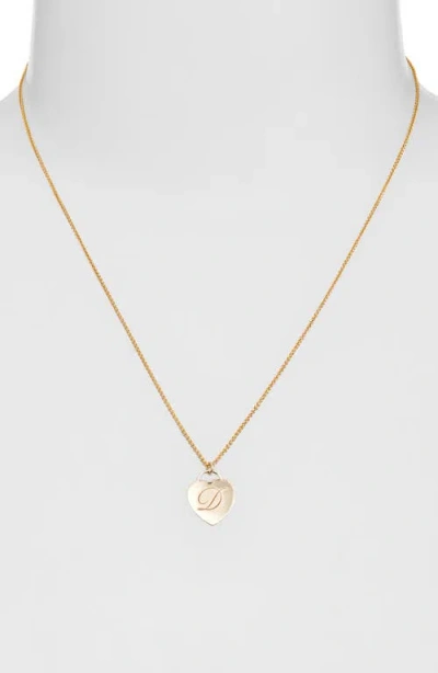 Set & Stones Alice Initial Heart Pendant Necklace