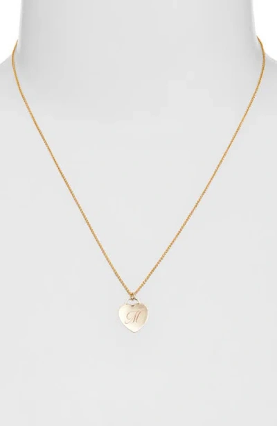 Set & Stones Alice Initial Heart Pendant Necklace