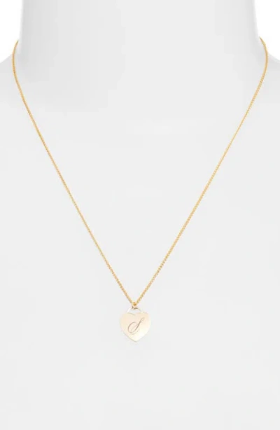 Set & Stones Alice Initial Heart Pendant Necklace