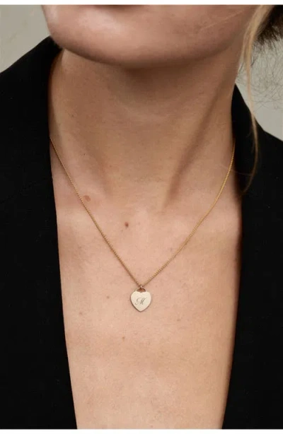 Set & Stones Alice Initial Heart Pendant Necklace