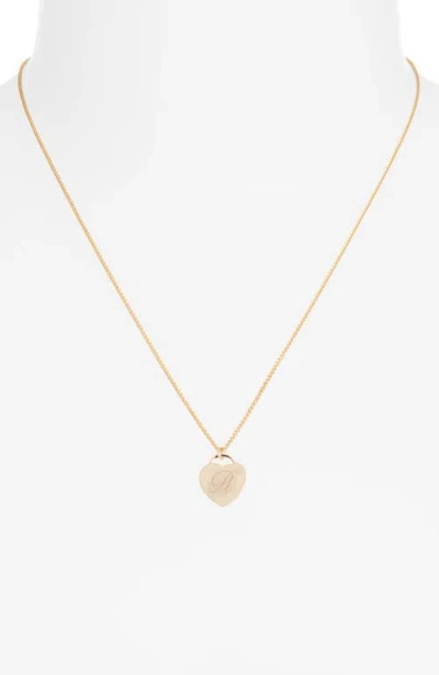 Set & Stones Alice Initial Heart Pendant Necklace