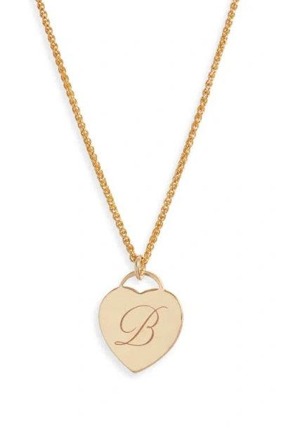 Set & Stones Alice Initial Heart Pendant Necklace