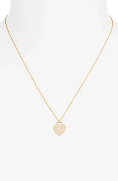 Set & Stones Alice Initial Heart Pendant Necklace