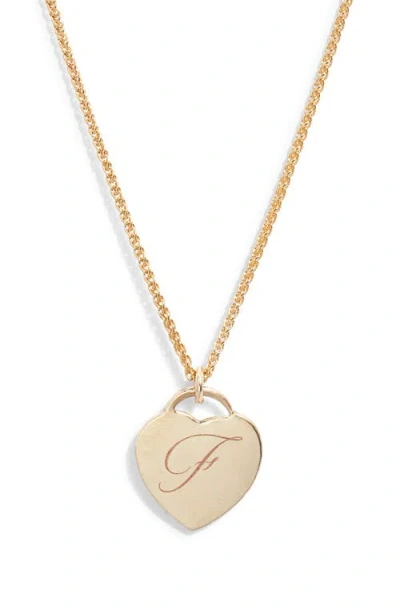 Set & Stones Alice Initial Heart Pendant Necklace