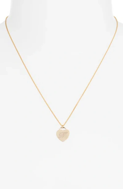 Set & Stones Alice Initial Heart Pendant Necklace