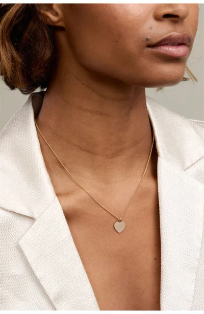 Set & Stones Alice Initial Heart Pendant Necklace