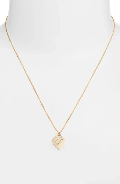 Set & Stones Alice Initial Heart Pendant Necklace