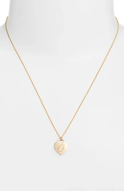 Set & Stones Alice Initial Heart Pendant Necklace