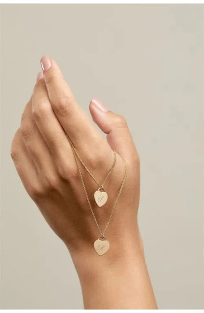 Set & Stones Alice Initial Heart Pendant Necklace