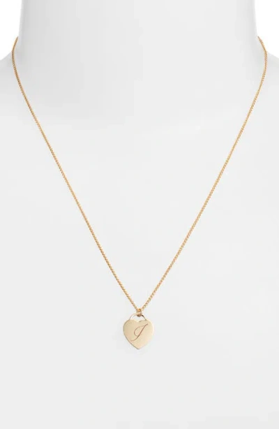 Set & Stones Alice Initial Heart Pendant Necklace
